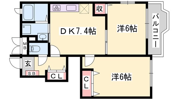 プロムナードＥｍａの物件間取画像